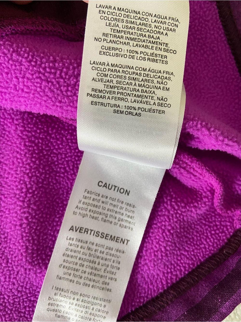 Columbia Purple Striped Quarter-Zip Fleece Pullover Women’s Medium - Picture 13 of 16
